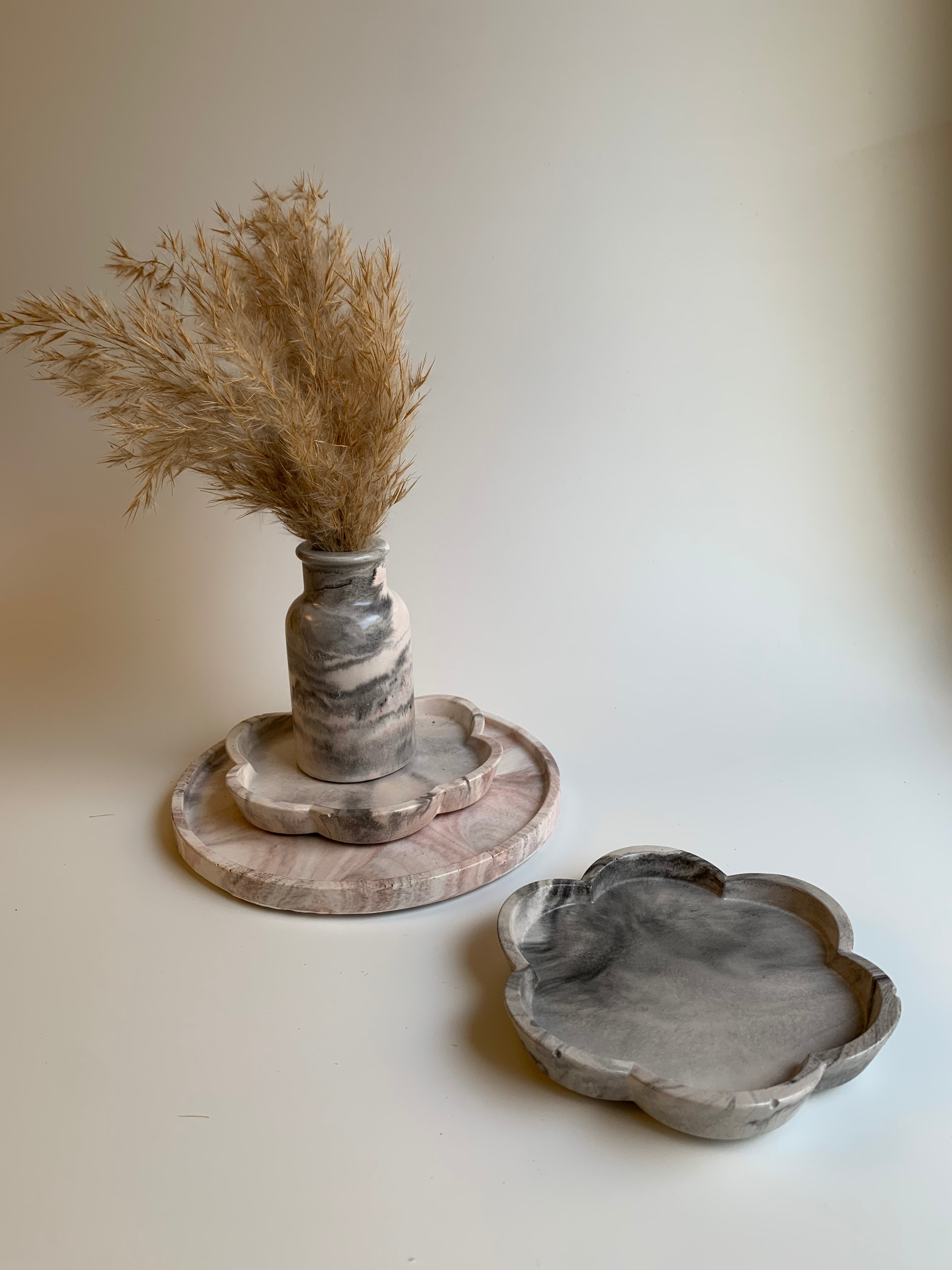 Vanity set | Maroon marble