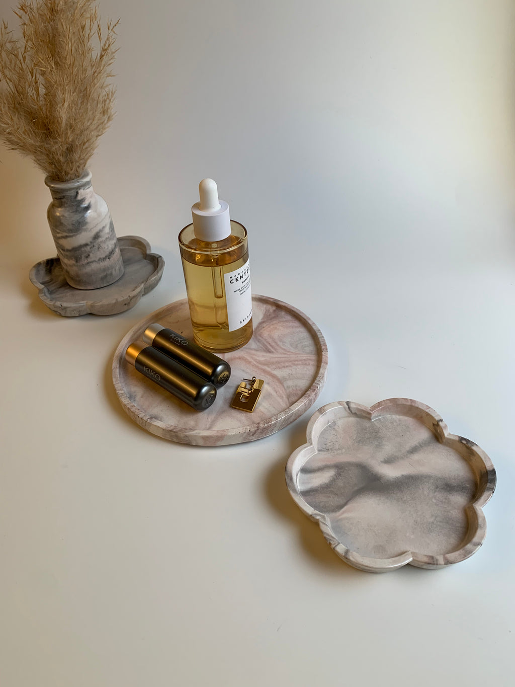 Vanity set | Maroon marble