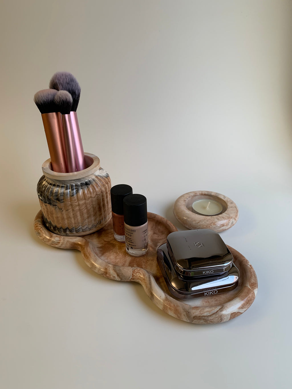 Vanity set | Brown marble