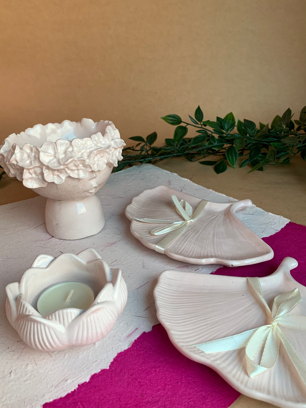 Pink vanity gift set