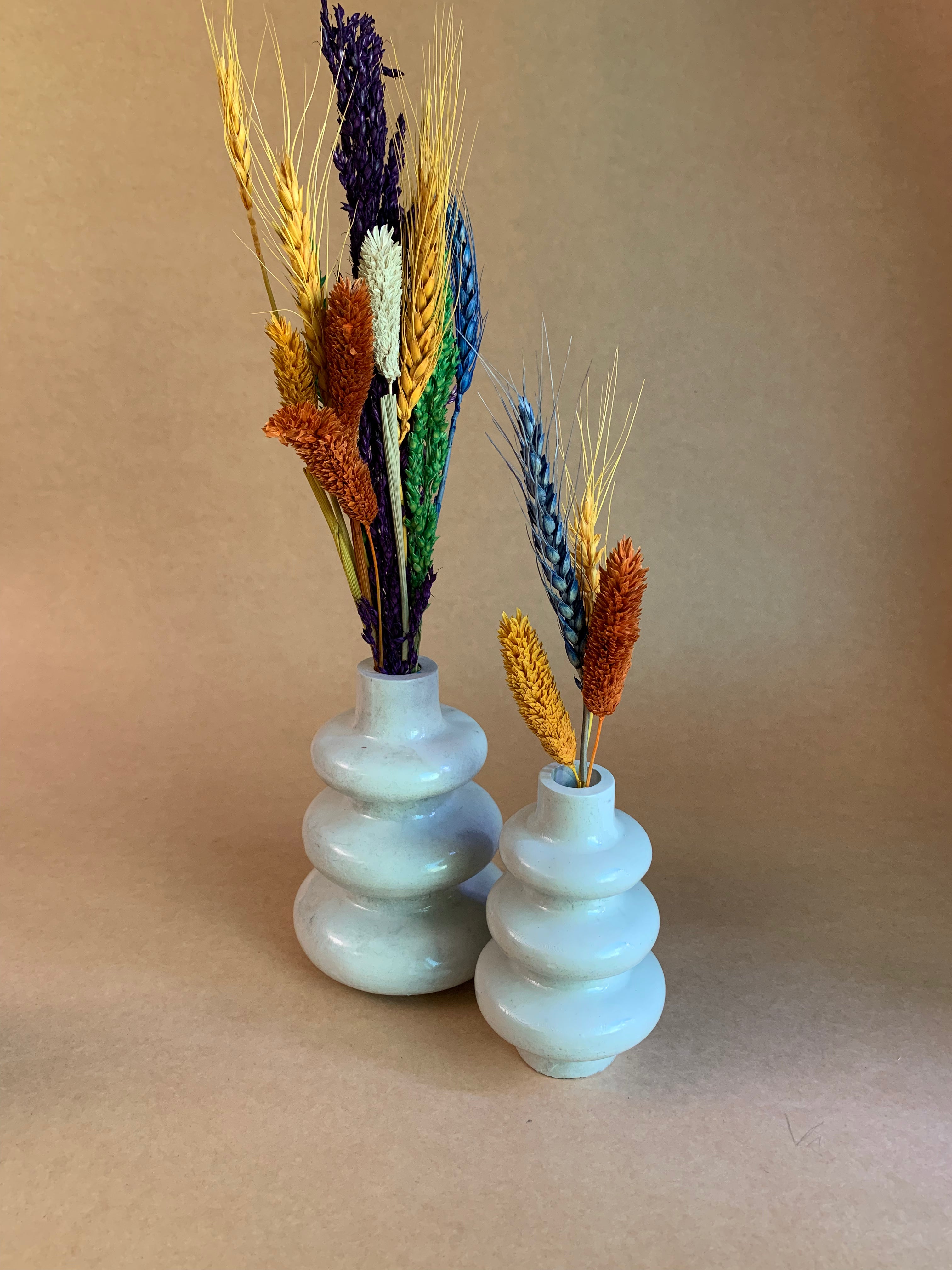 Triple rings vases "set of 2"