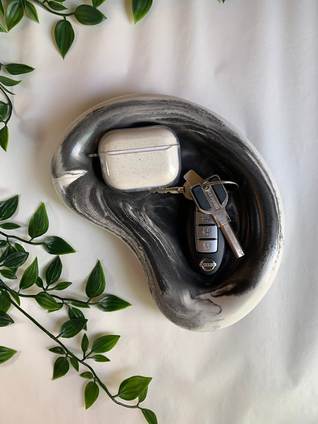 Black & White Trinket Dish