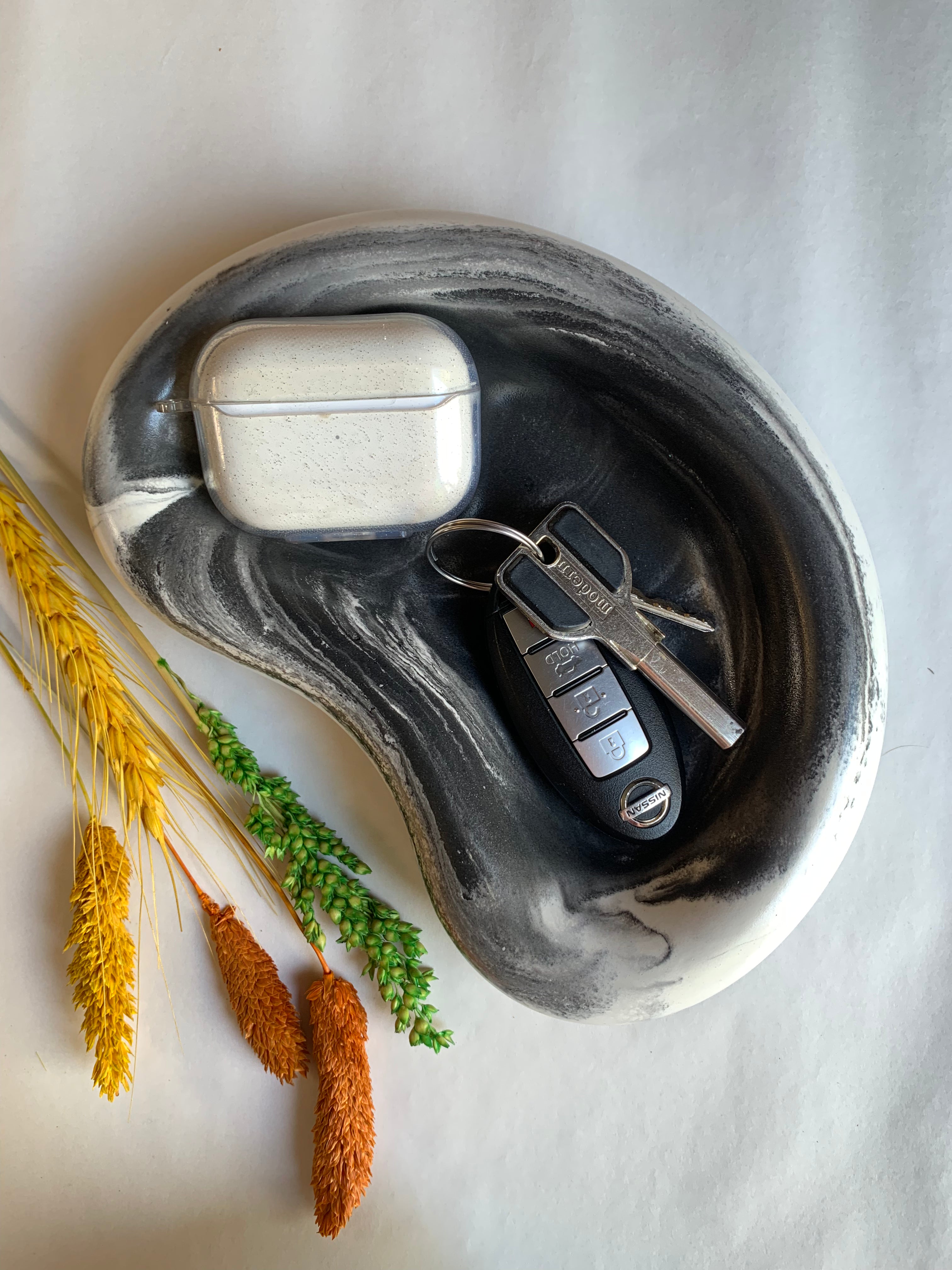 Black & White Trinket Dish