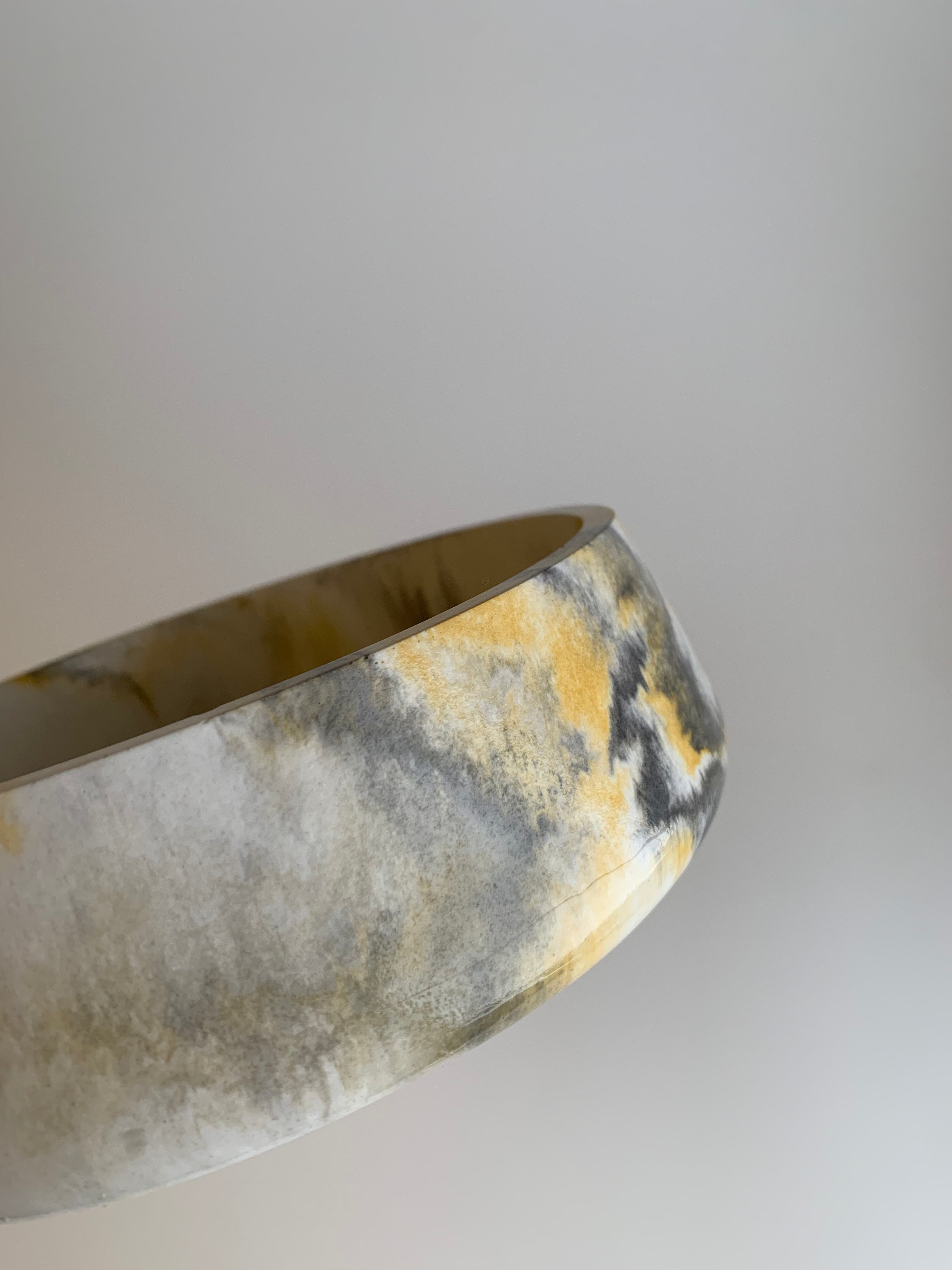 Bowl | Yellow & Grey B