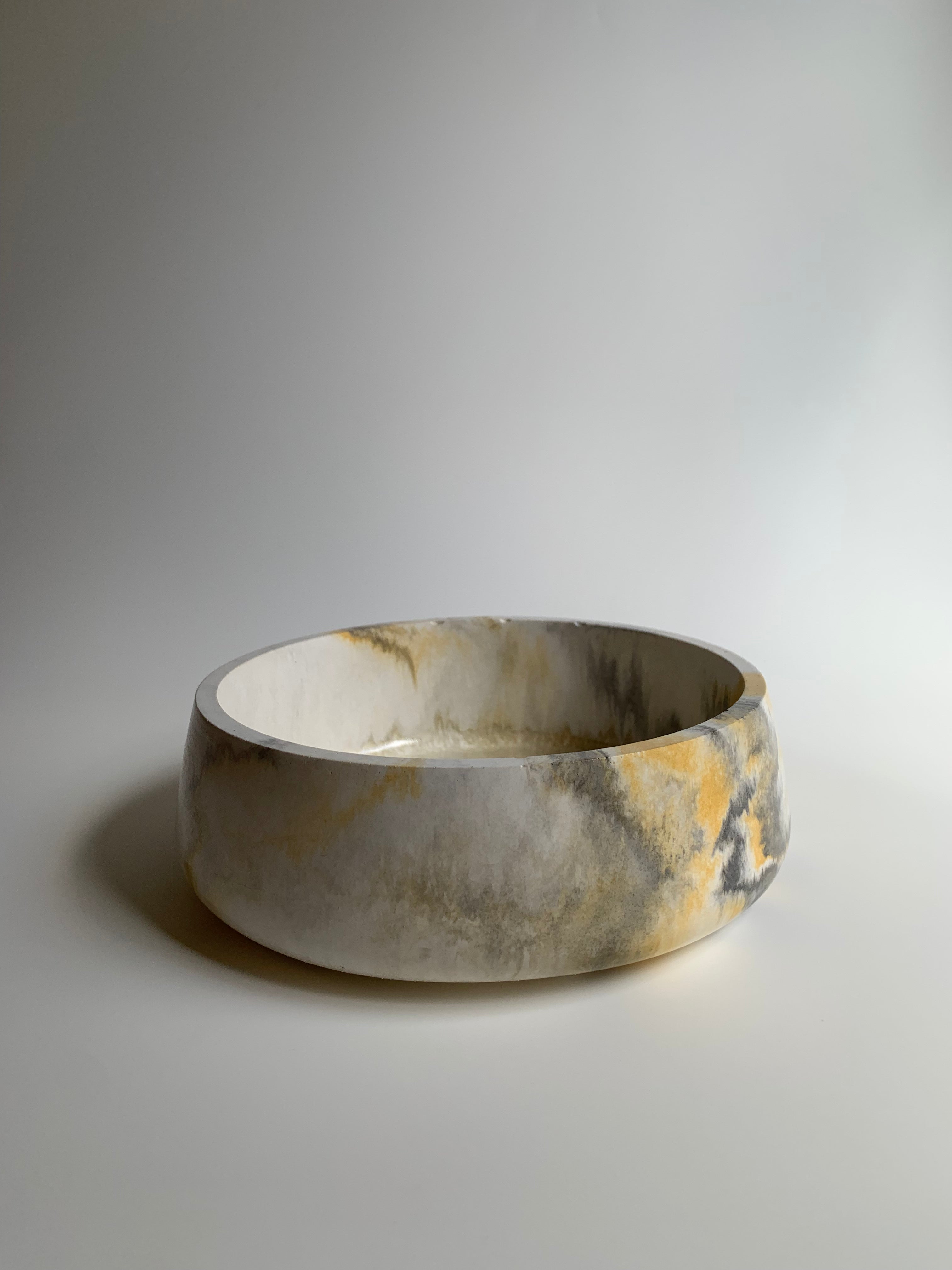 Bowl | Yellow & Grey B
