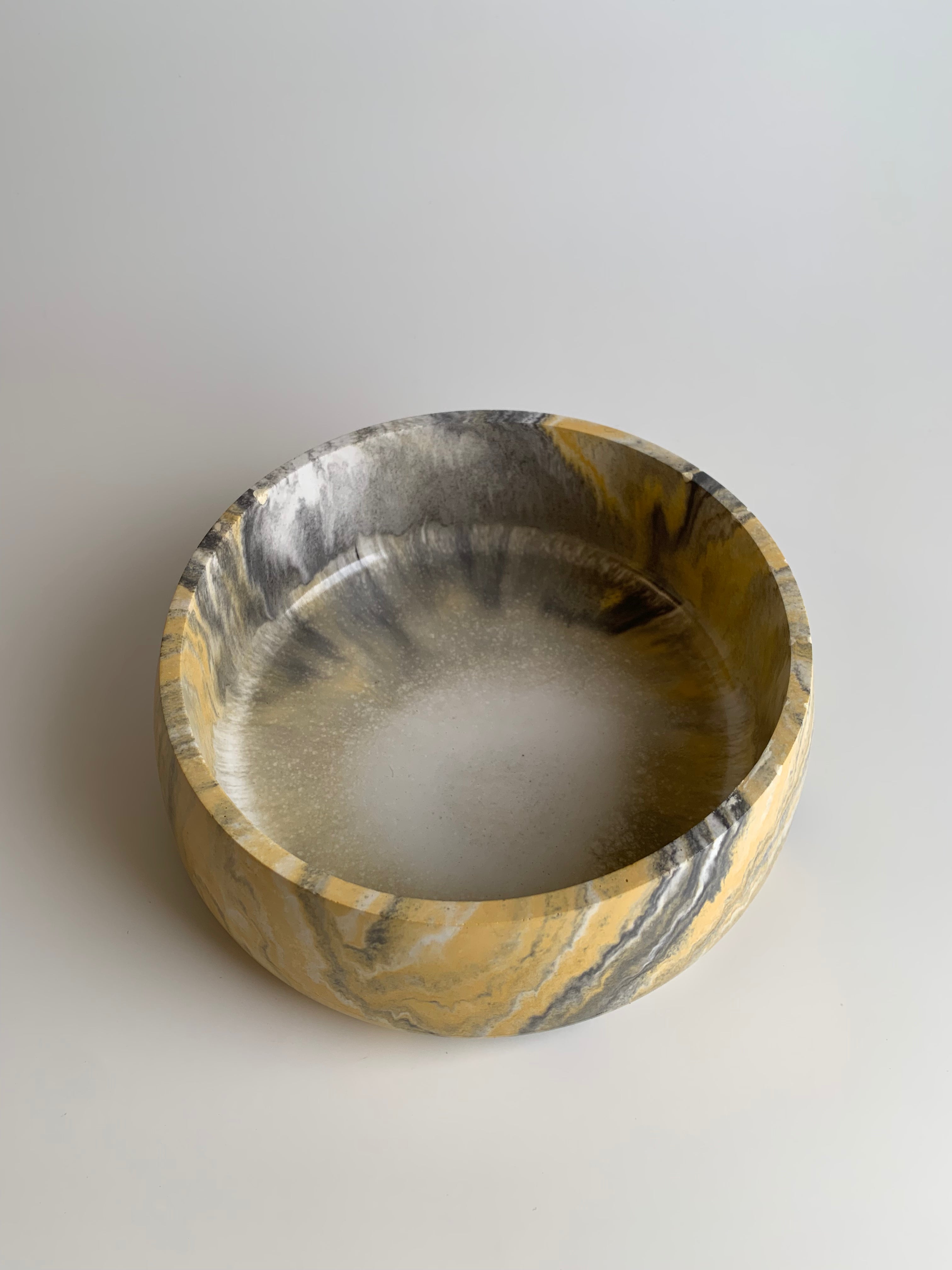 Bowl | Yellow & Grey