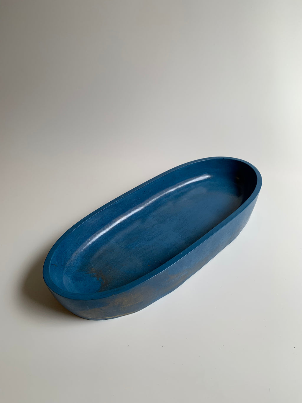Oval Form | golden Dark Blue