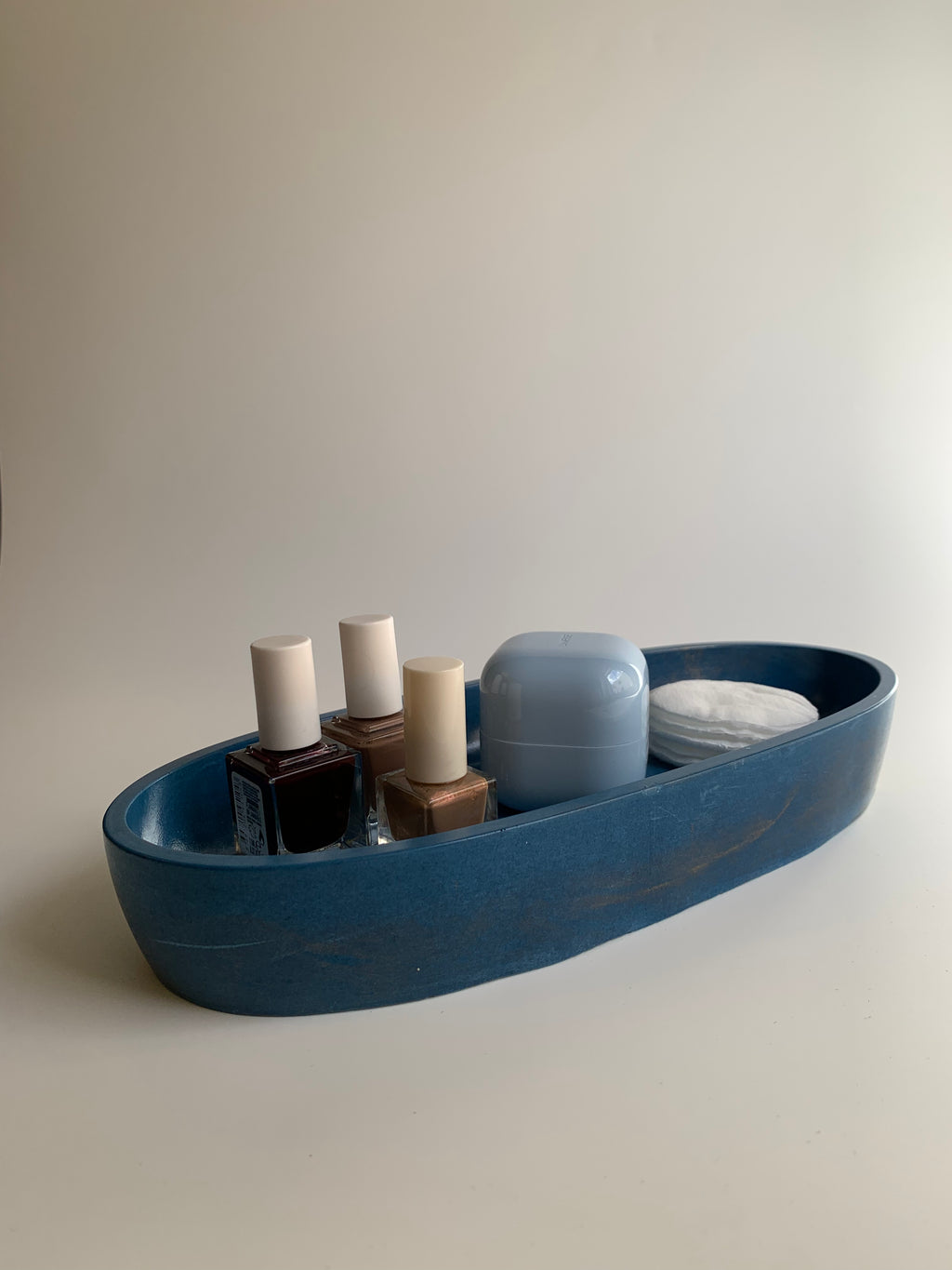Oval Form | golden Dark Blue