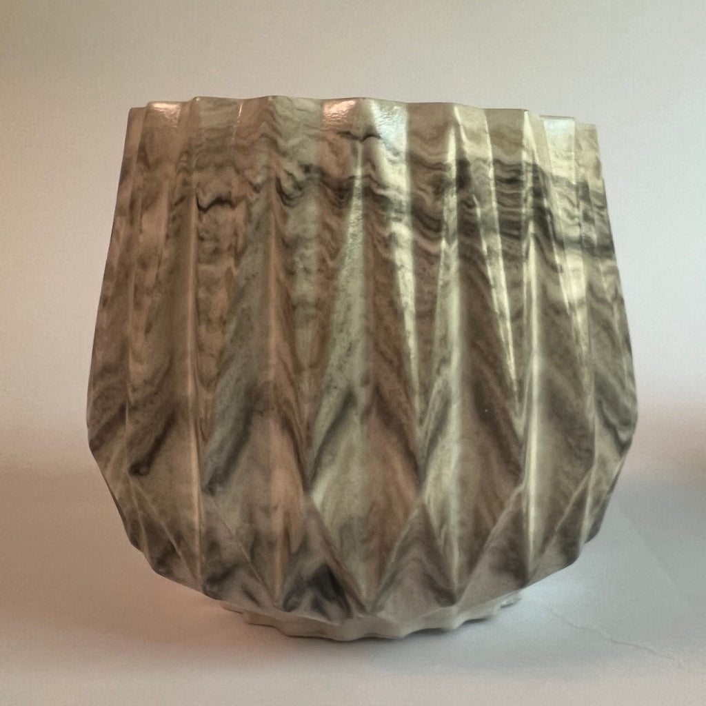 Origami textured pot