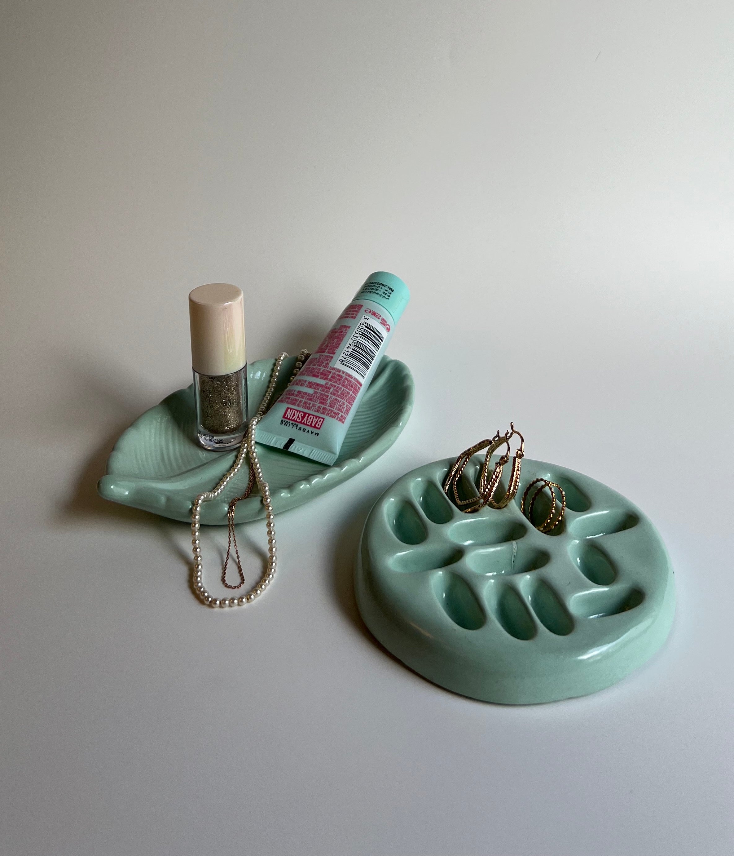 Vanity Set | Dark Mint Green