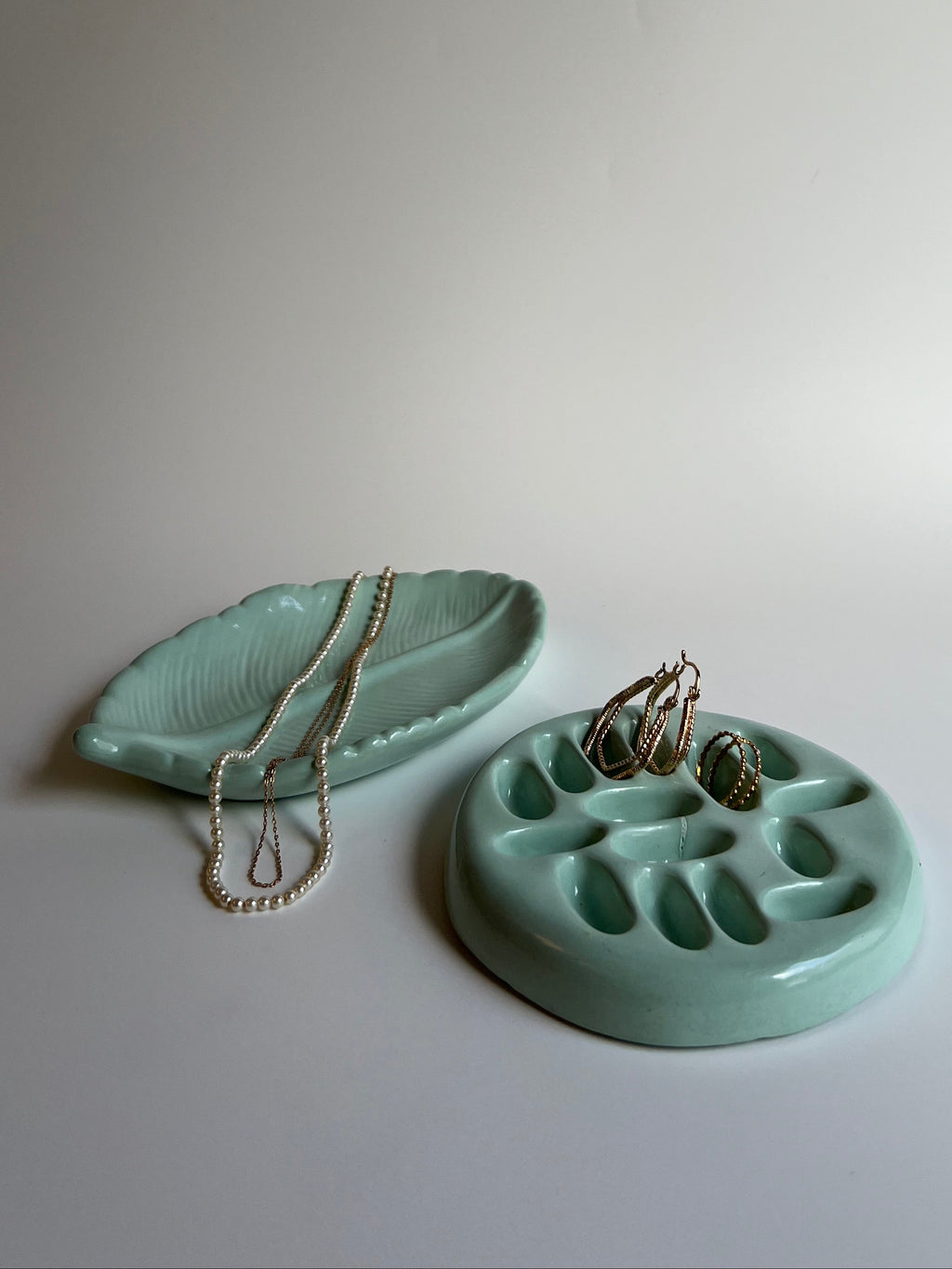 Vanity Set | Dark Mint Green