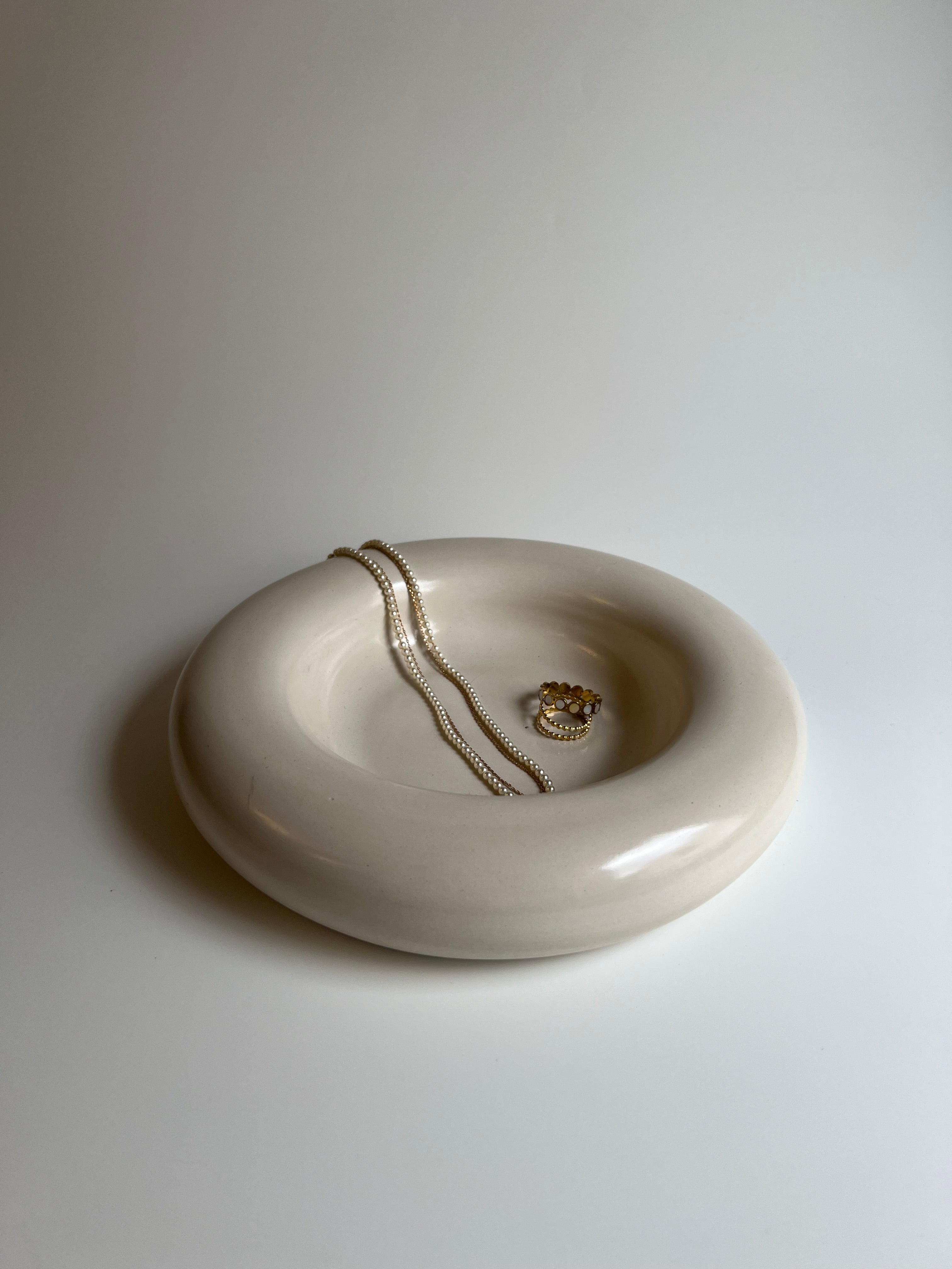 Oat Milk Beige trinket Dish