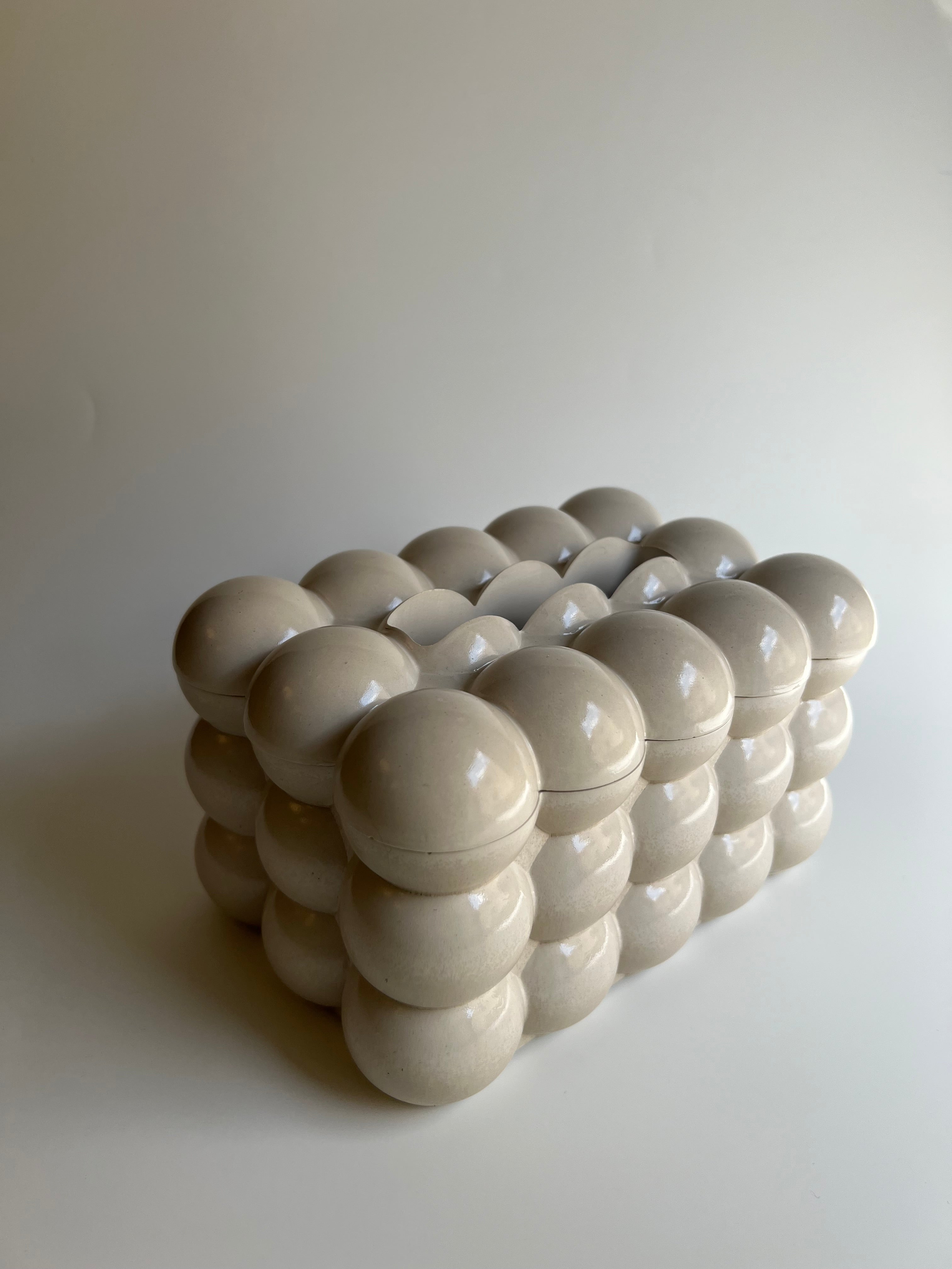 Bubble Tissue Box | Oat Milk Beige