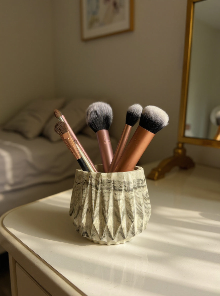 Origami textured pot