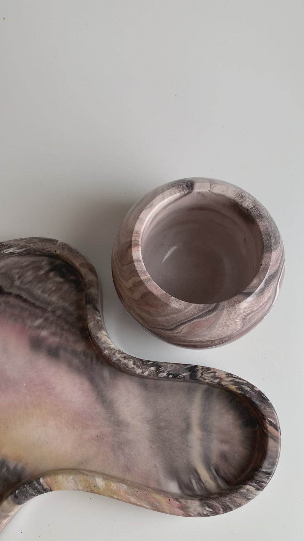 Vanity set | Earthy marble