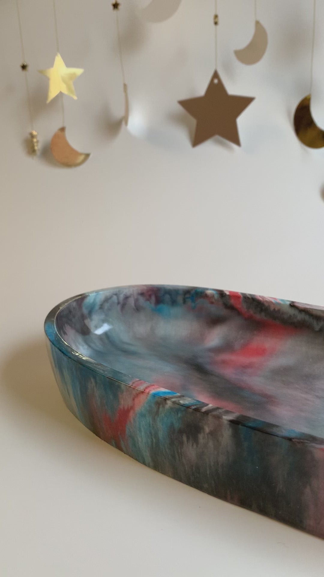 Khayamiya Oval Tray | Dark Shades