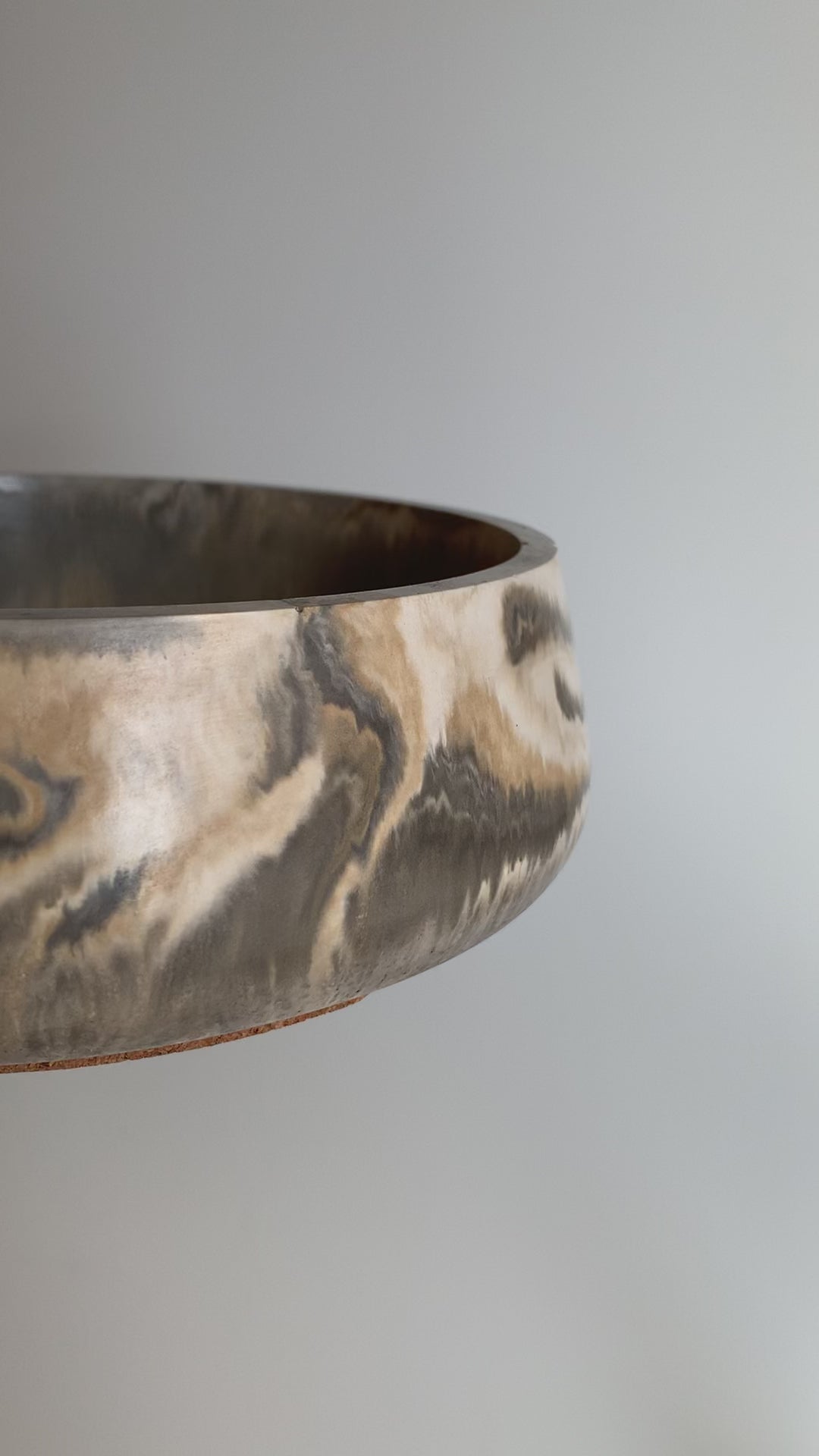 Camel & Grey marble Bowl