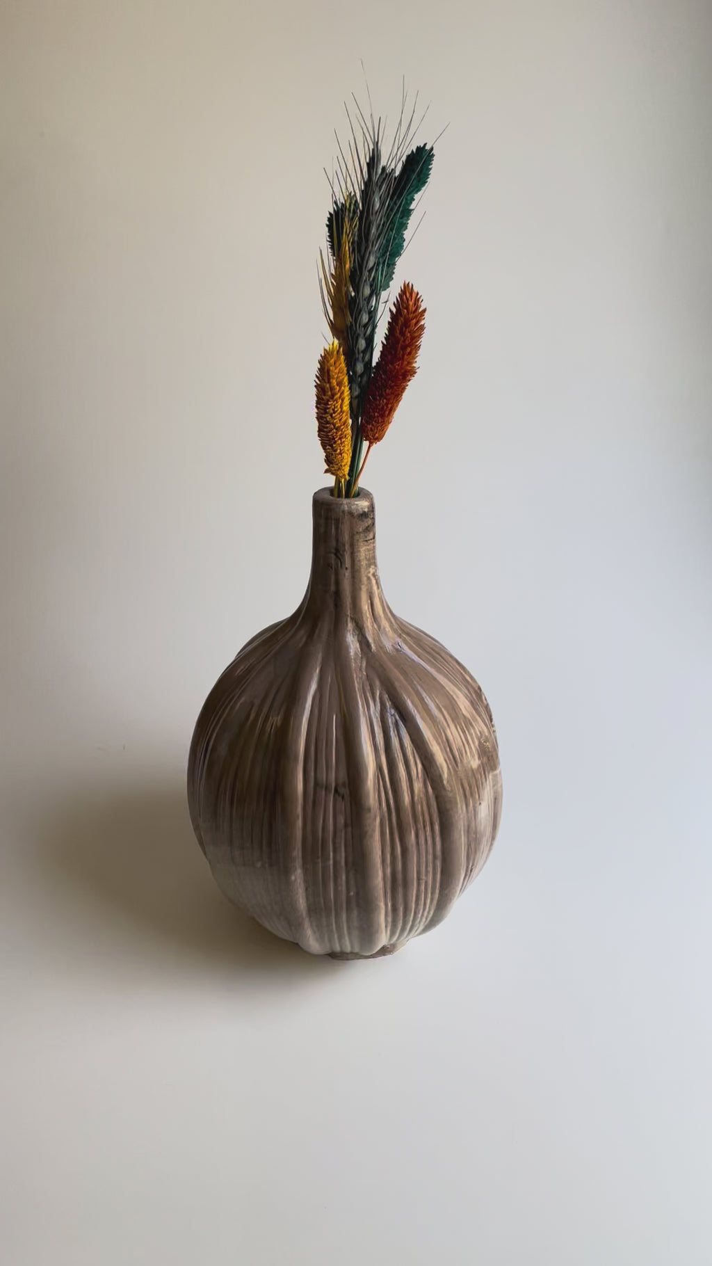 Vase | Walnut Brown Marbled
