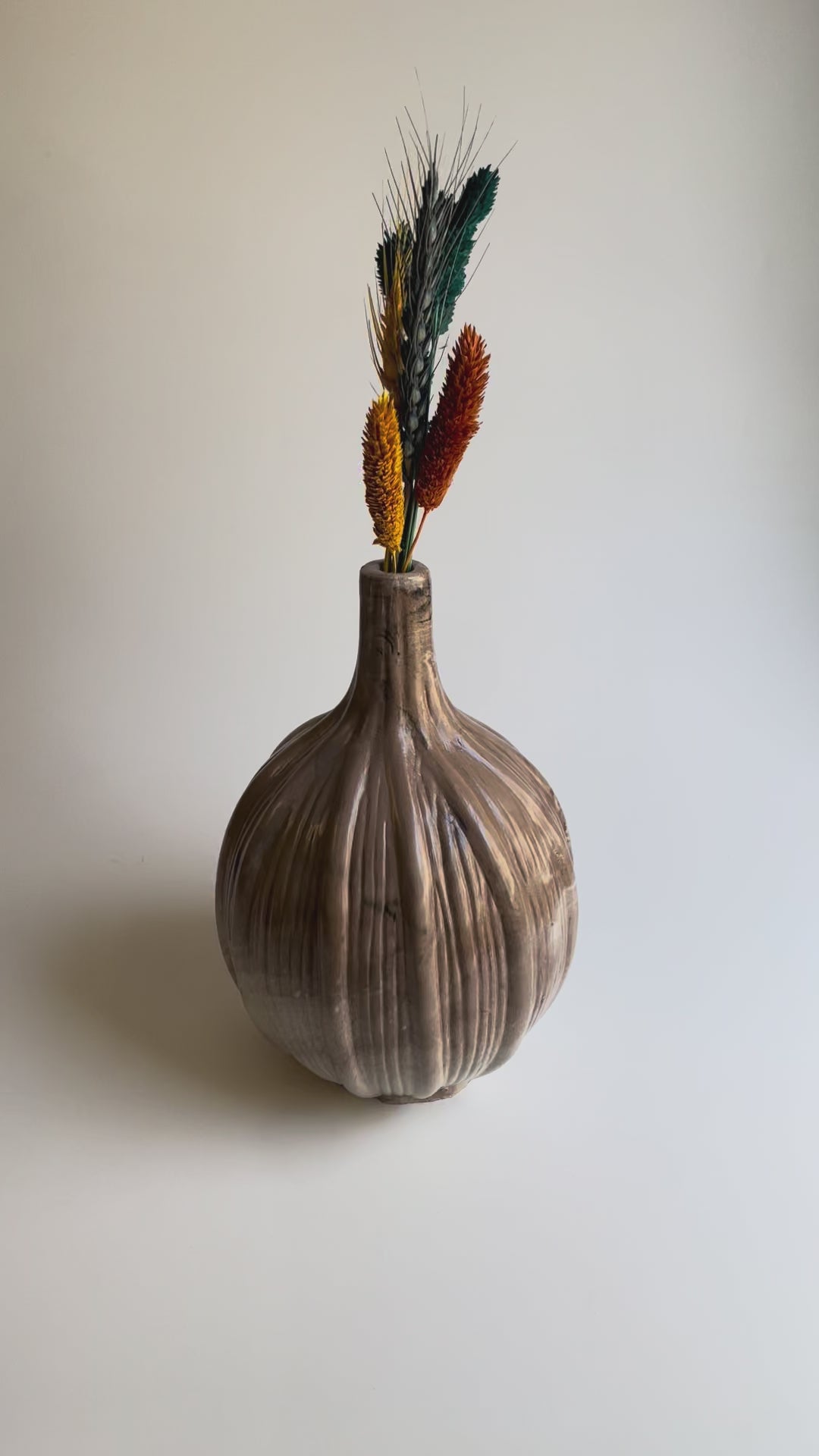 Vase | Walnut Brown Marbled