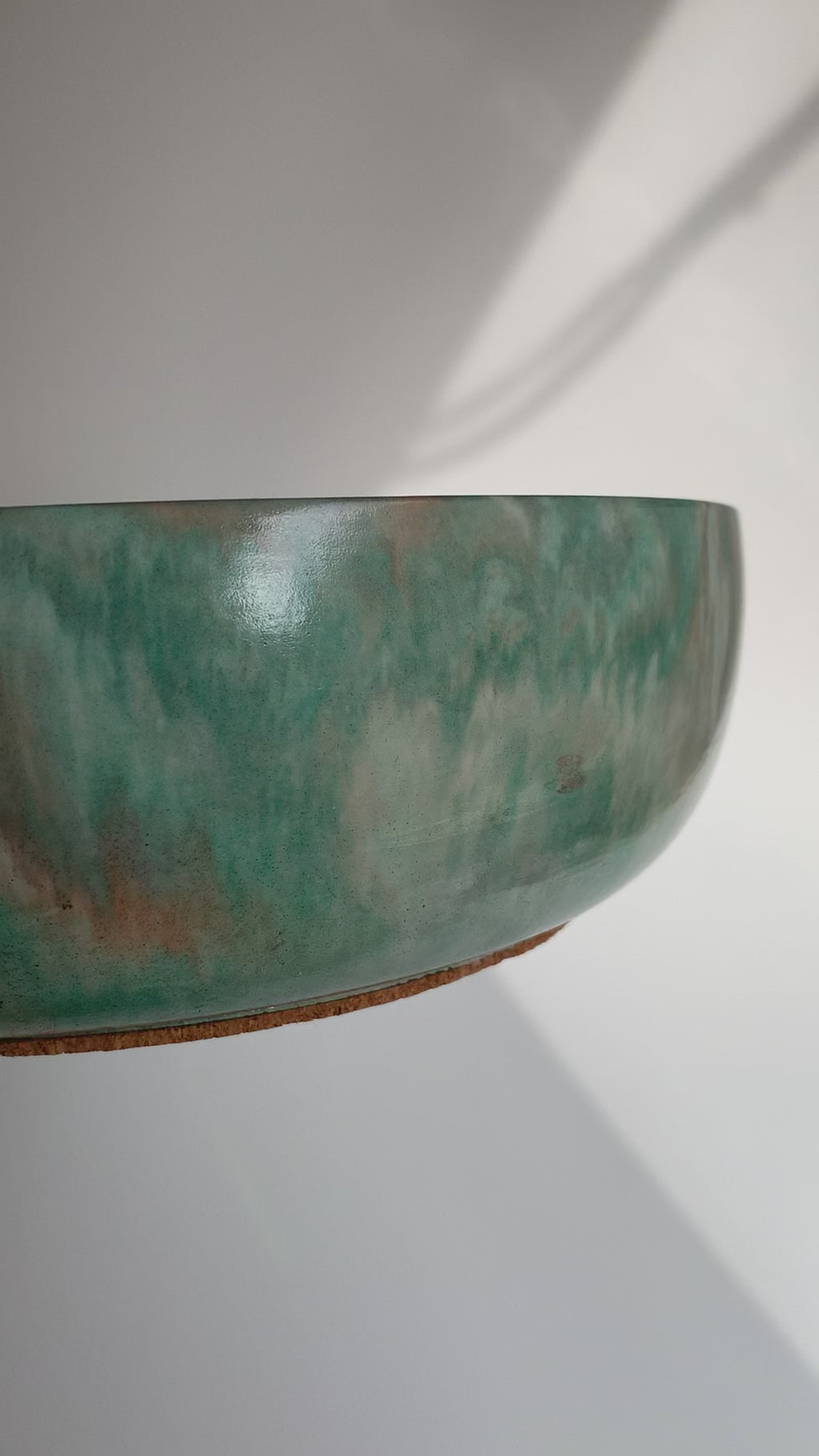Teal marble Bowl