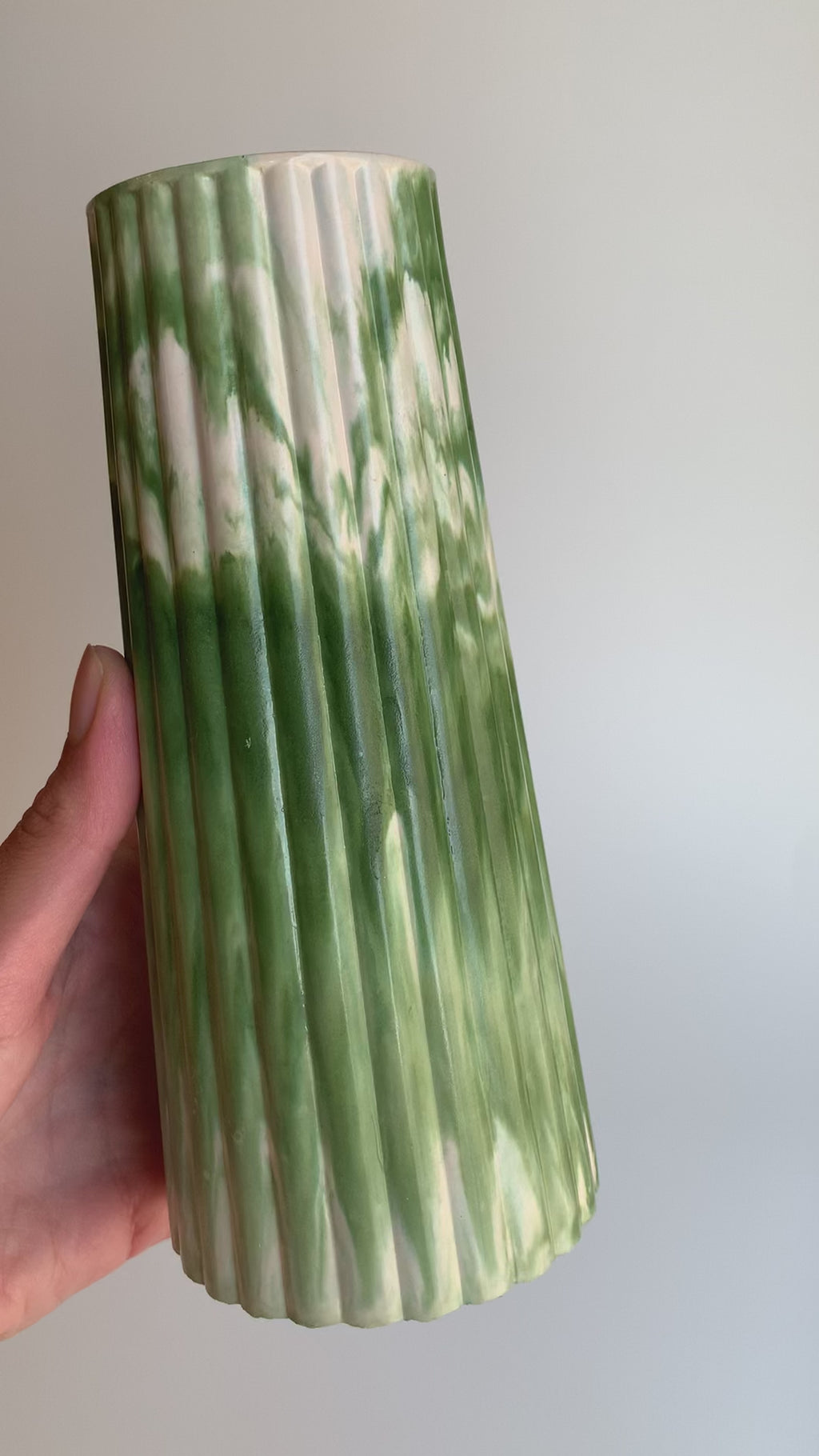 Marble Vase | Shades of Green