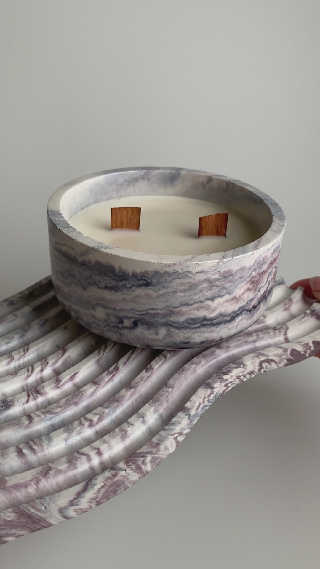 Vanilla candle set | lavender colors