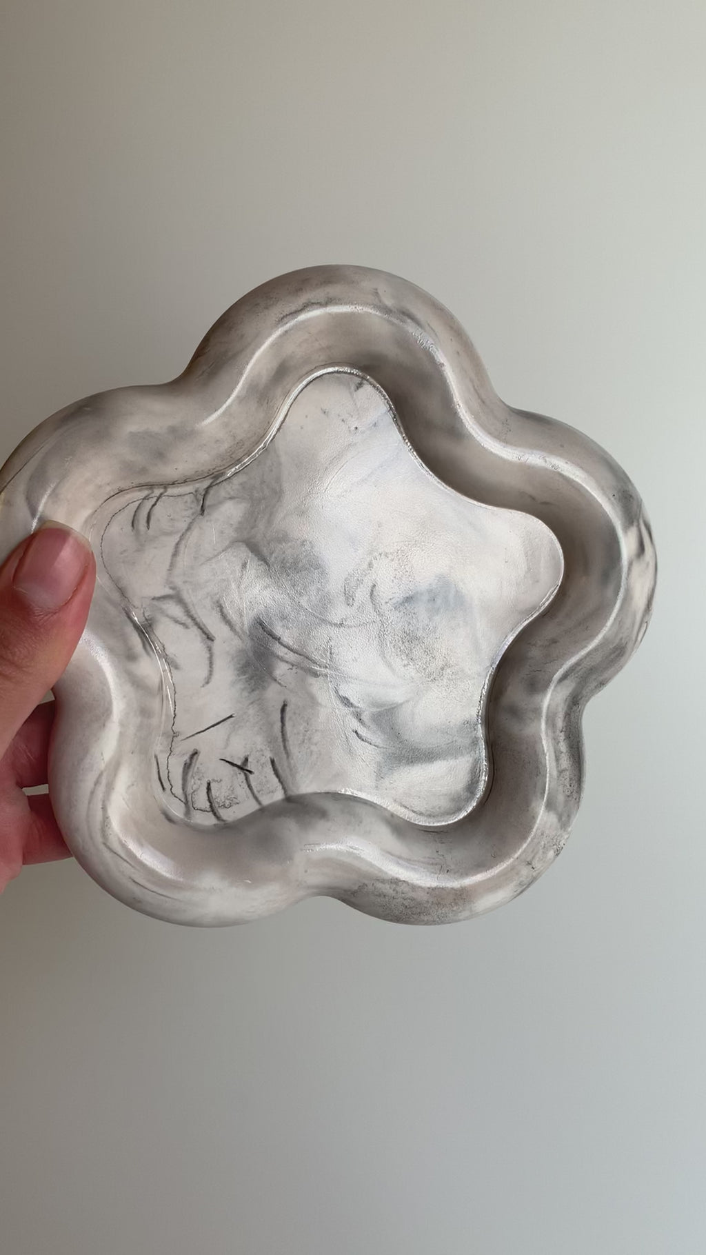 Warm grey trinket dish