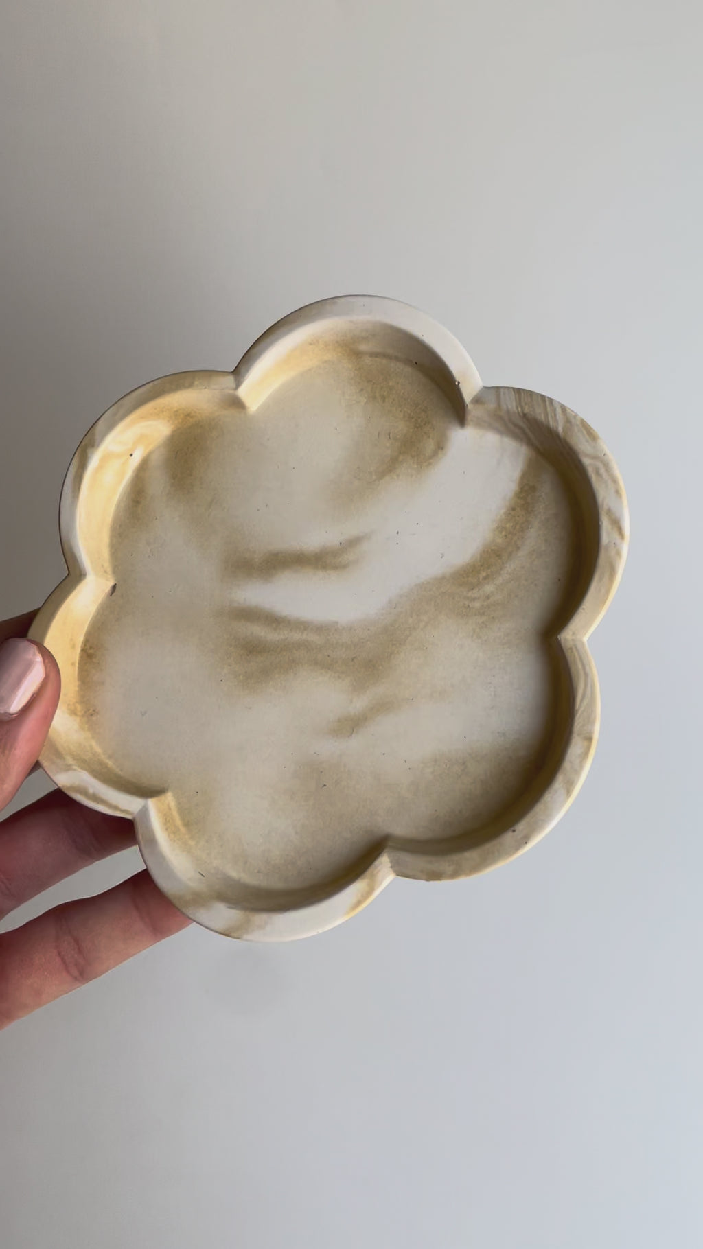 Cup Coaster | Camel & white marble color