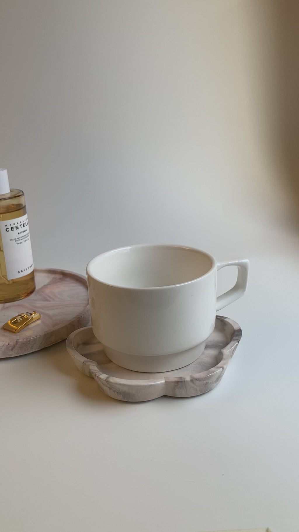 Vanity set | Maroon marble