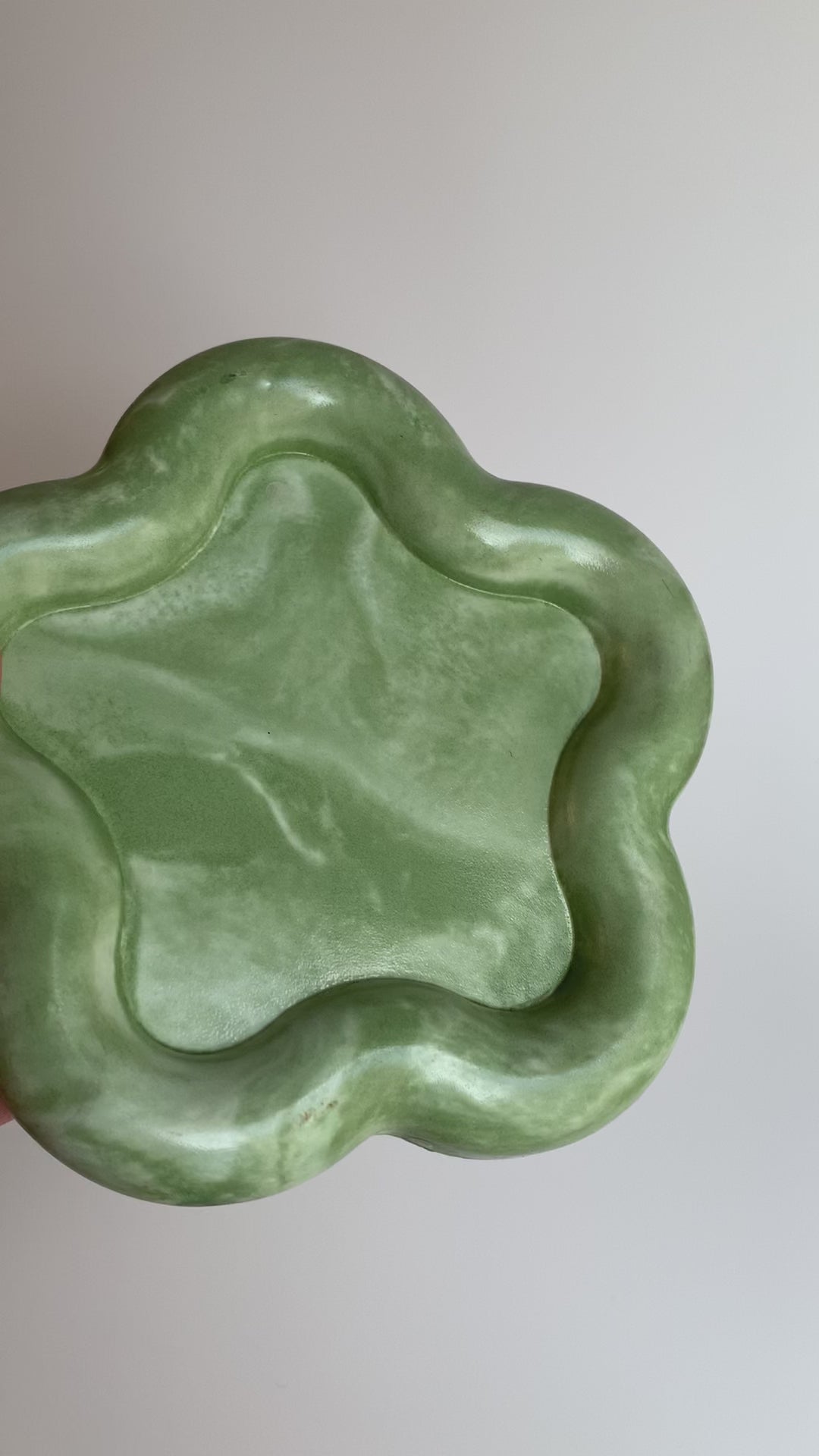 Grass Green marble trinket dish