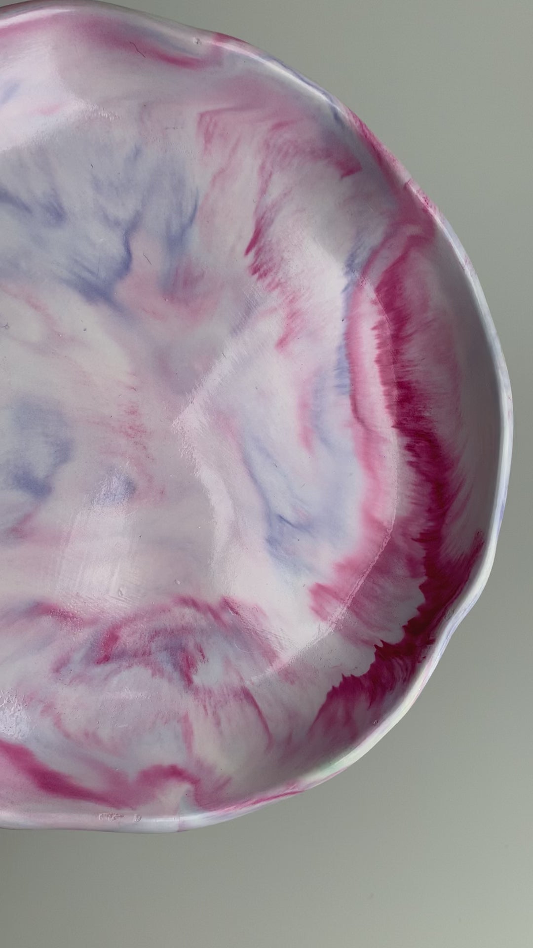 Round Trinket Dish | Violet Shades Marble