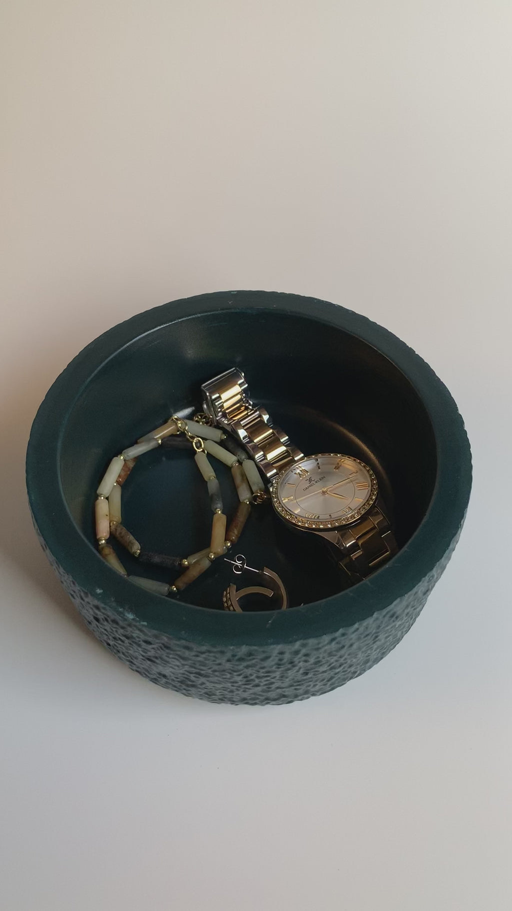 Cotton pads wide Jar | Dark turquoise